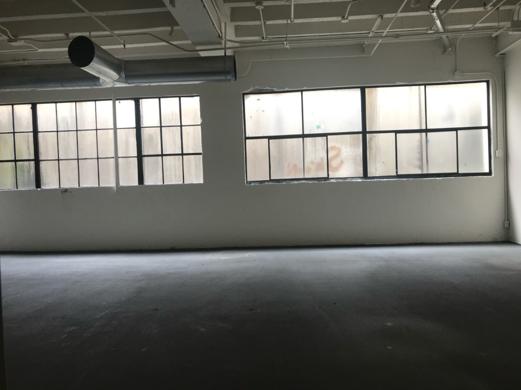 Sub Rosa before our changes: big, open, empty, and dingy